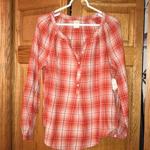 5/$25❗️Red-Orange plaid popover